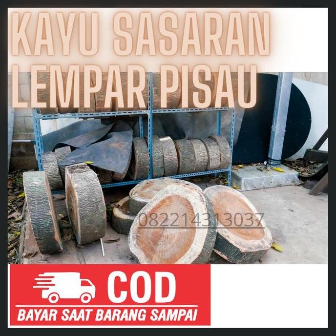 Kayu sasaran lempar pisau wood slice sasaran olahraga lempar kapak
