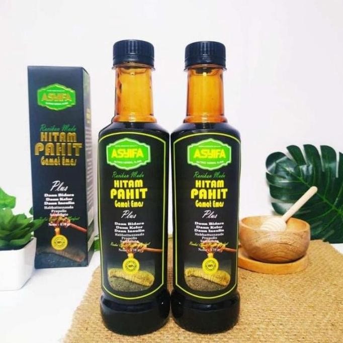 

TERMURAH MADU HITAM PAHIT ASYIFA PLUS GAMAT EMAS 470GR HERBAL ORIGINAL