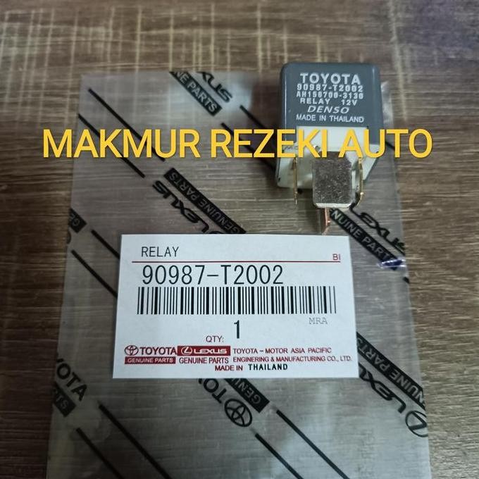 Relay Headlamp 12V 4 Kaki Abu Relay Lampu Mobil Yaris Innova Avanza Hilux Original