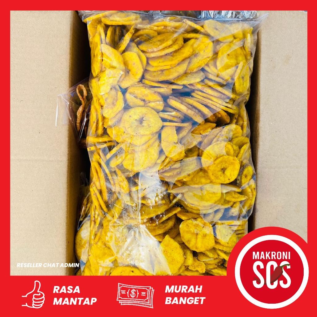 

Keripik Pisang Manis Bulat Kemasan 1Kg Ori!!