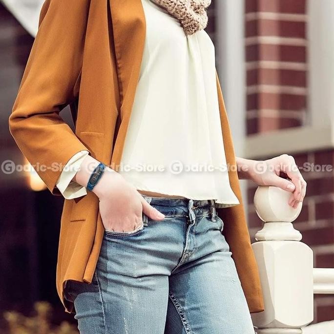 Ori - Mijobs Strap Mi Band 5 4 3 Metal Plus Stainless Steel Smart Bracelet