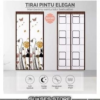 Tirai Magnet Pintu Khusus Ruang Ac (Bahan Plastik Pvc)
