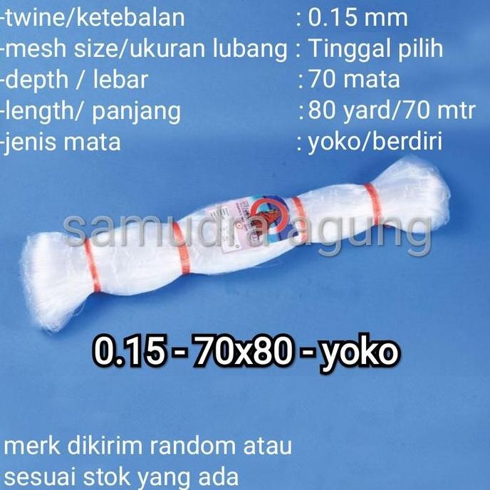 Jaring Senar Jaring Ikan Jaring Burung 015 70X80 Yoko
