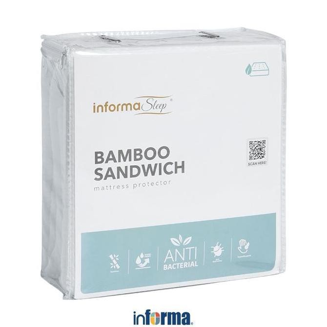 Informa Sleep 120X200 Cm Pelindung Kasur Bamboo Sandwich