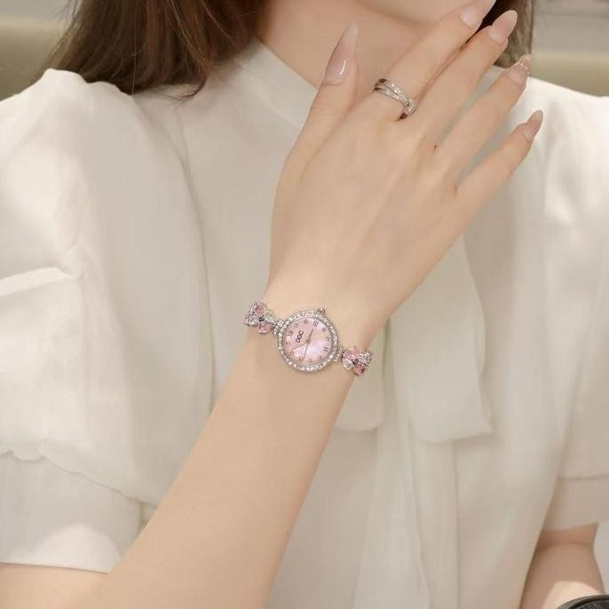 Ori - Jam Tangan Wanita Dgc W61 - Model Fashion Rantai Bulat Quartz Stainless