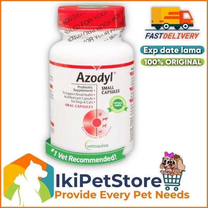Promo Azodyl Probiotik Ginjal Original - Suplemen Ginjal Kucing Anjing Terpercaya