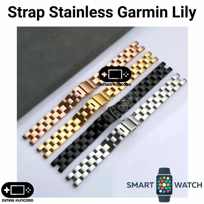 Ori - Strap Stainless Garmin Lily 1 - Tali Jam Tangan Steel Smartwatch Slim