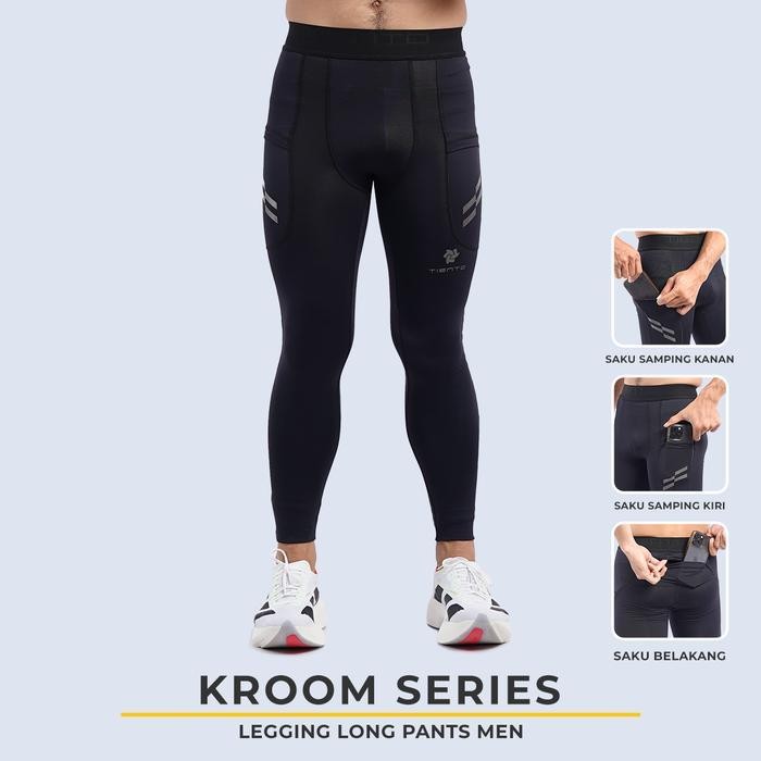 UHS Tiento Baselayer Leging Celana Panjang Ketat Olahraga Pria Legging Sport Long Pants EXO Series B