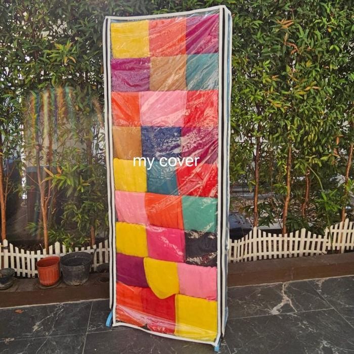 Y7 COVER PLASTIK RAK JILBAB / SARUNG PLASTIK RAK HIJAB / COVER PEDUNG