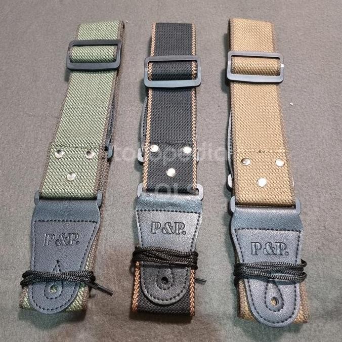 Ori - Strap Gitar Kulit P&P Tali Sabuk Gitar Akustik & Elektrik Kulit Asli