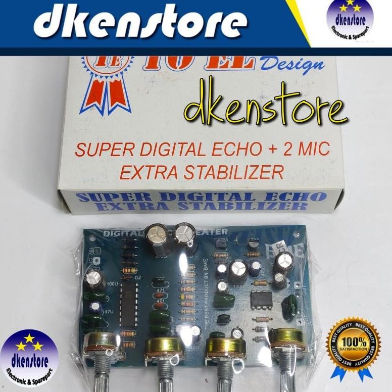 Kit Echo TOEL 2 mic Efek extra stabilizer DiM