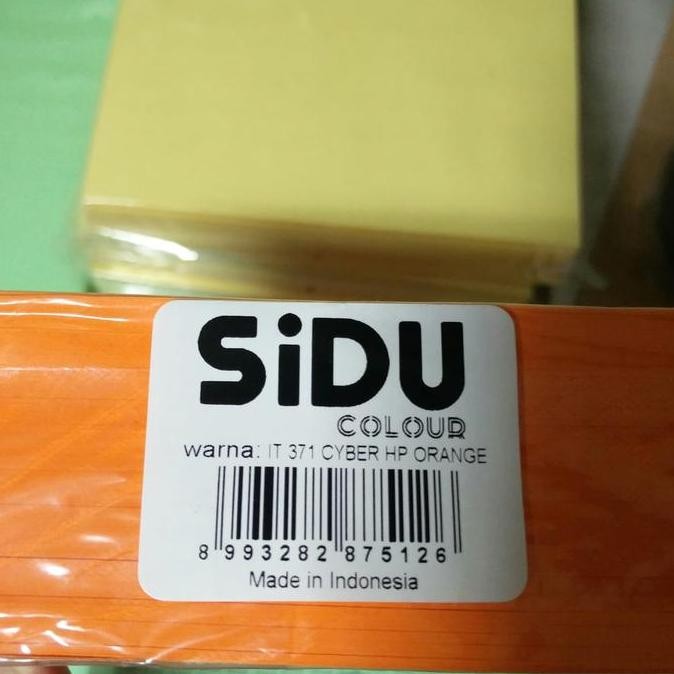 KERTAS SPECTRA / SIDU A4 80 WARNA CYBER HP ORANGE IT371 MS