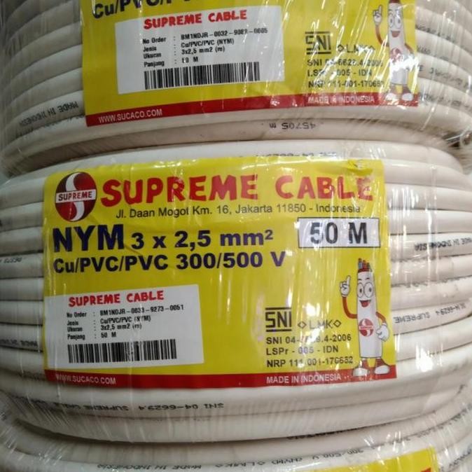 Kabel Supreme Nym 3X2.5 50Meter/Kabel Power Supreme Nym 3X2.5 50 Meter