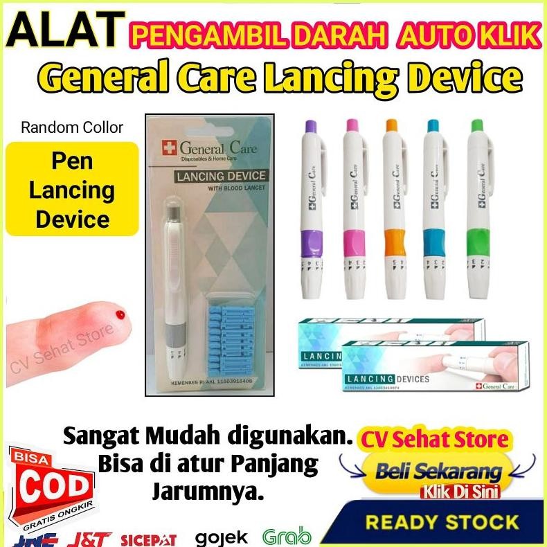 Lancing Device with Blood Lancet / Pen Lancets / Pen Bekam - General Care Auto Klik Pen Bekam Basah 