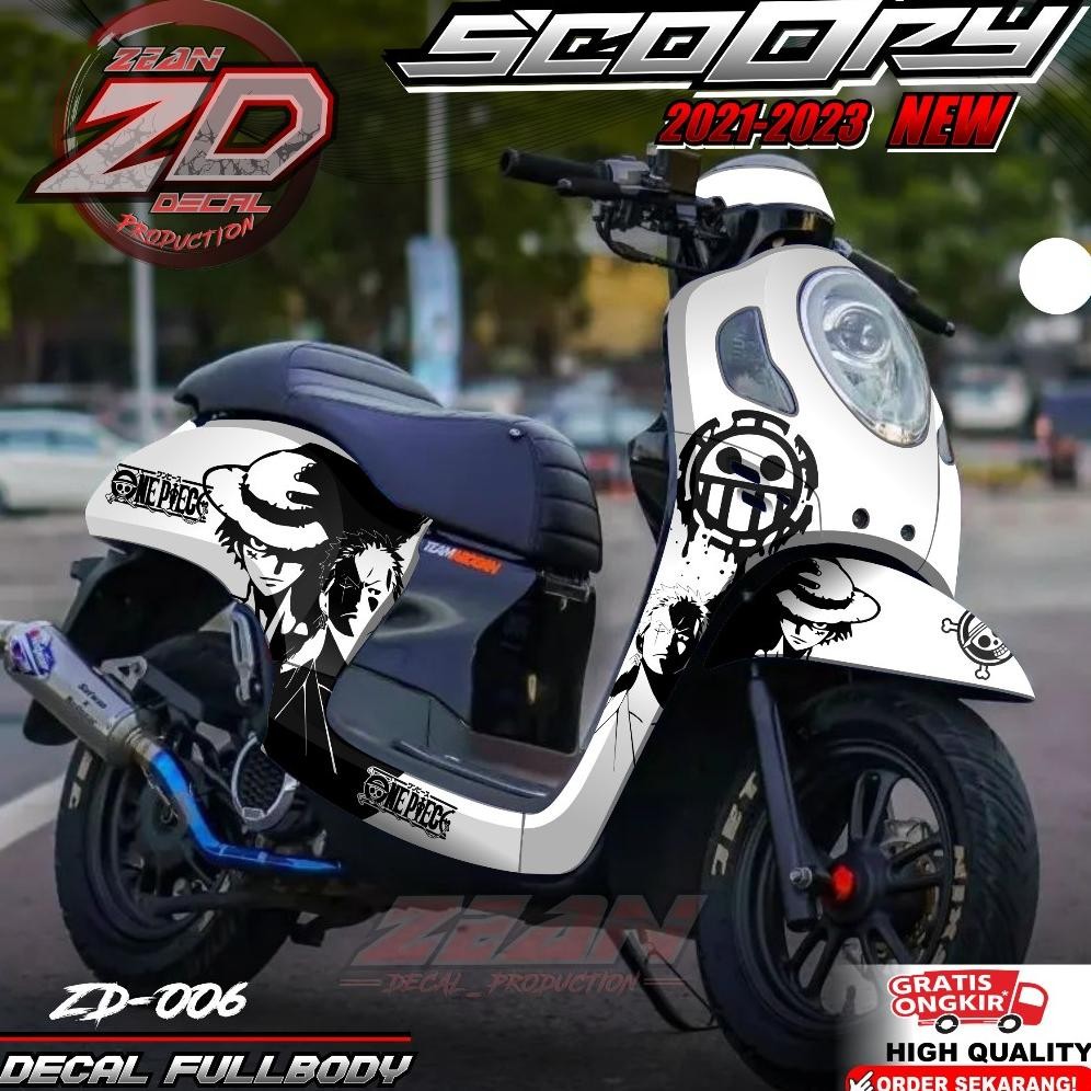 (PROMO COD) TERBARU Decal Sticker Motor Scoopy New 2021 2022 2023 2024 Full Body - Sticker Skotlet V