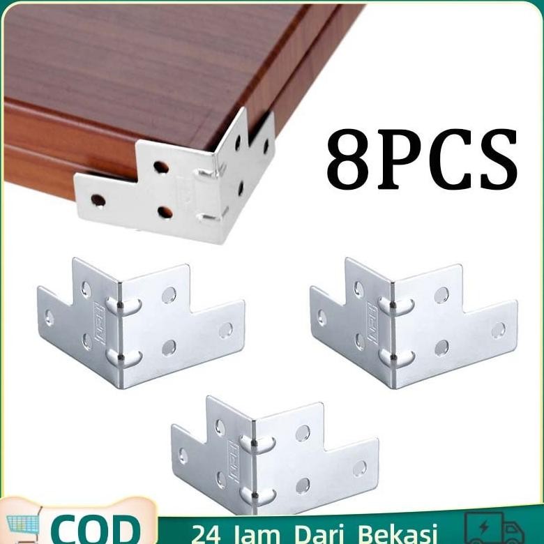 Isi 8pcs Siku Corner Hardcase L/Siku Besi L/Siku Corner Hardcase L/Hardcase Box Siku L Hardcase DiM