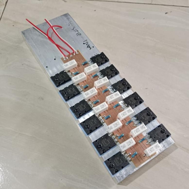 pendingin 30 cm plus final 6 set transistor toshiba 1943/5200 ori japan DiM