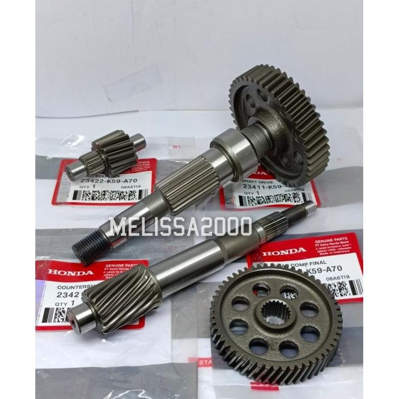 GIGI RASIO GEAR BOX 4PC K59 VARIO 150 ESP LED (2015-2017) VARIO 150 NEW (2018-2022) PNP VARIO 125 FI