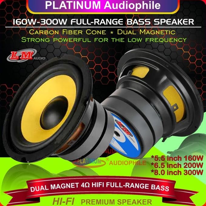 Speaker Full Range Bass 5 6 8 Inch Fullrange Speker Mid Bass Mid Woofer LM-Audio LM-518R 618R 818R D