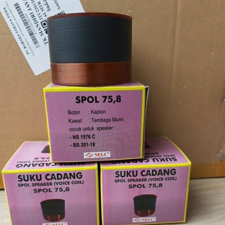 SPUL SPOOL SPEAKER 3 INCH / VOICE COIL SPIKER NELC 75,8MM DiM