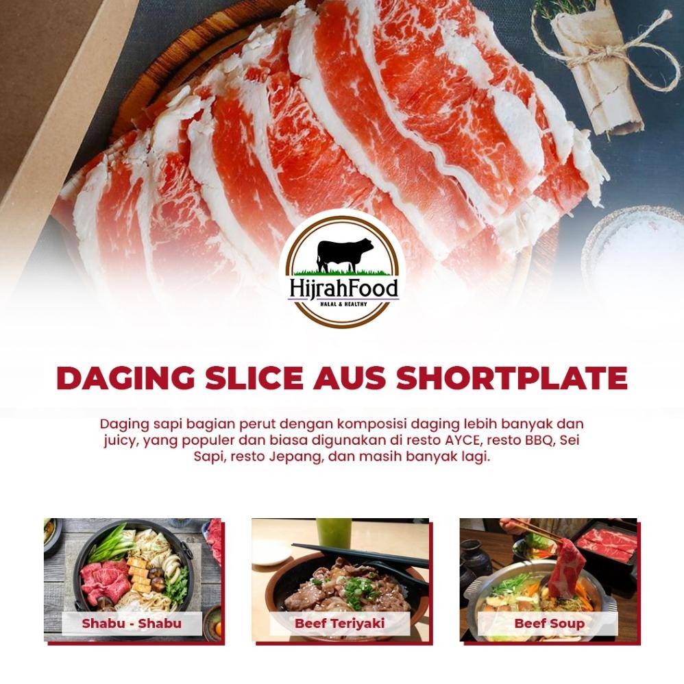 

Bisa Cod Hijrahfood Slice Beef Aus Shortplate | Daging Sukiyaki Yakiniku As25
