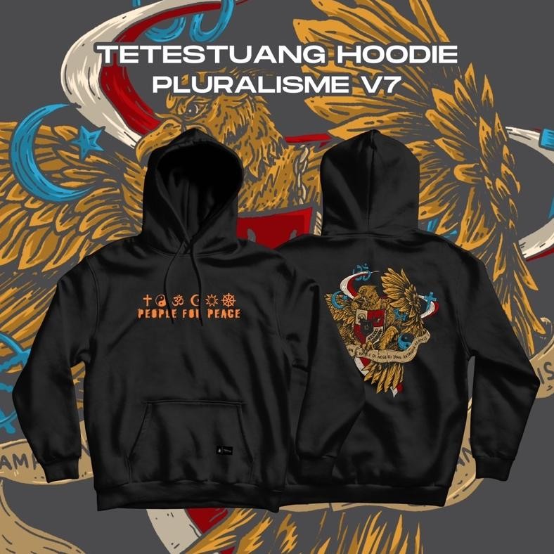 Promo Tetestuang Hoodie Pluralisme V7 Pluralisme Burung Elang Garuda Original Hoodie Tetestuang