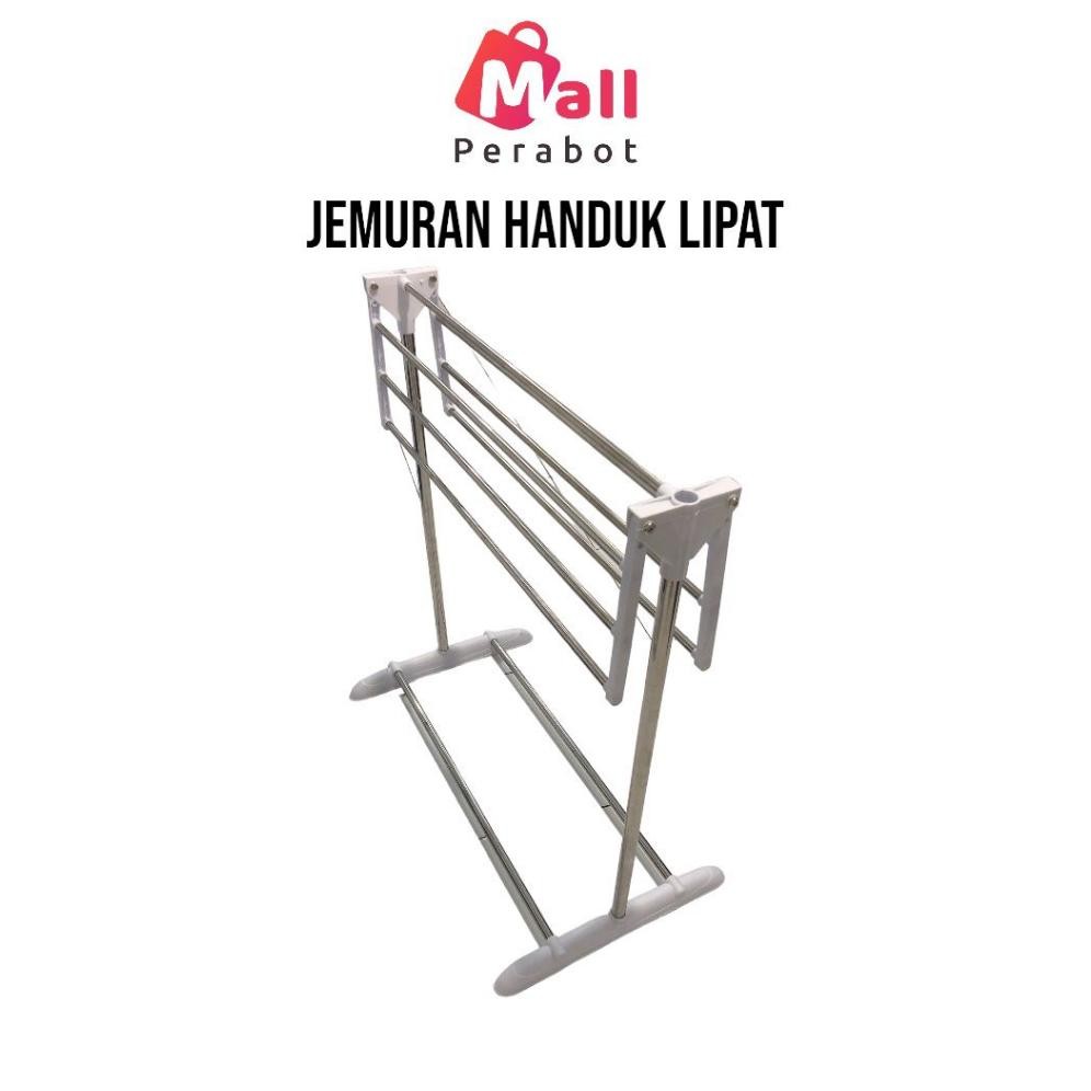 [Kecil Mall Perabot | Towel Rack Jemuran Handuk Lipat / Sayap Stainless Portable Mobile | Tempat Jem