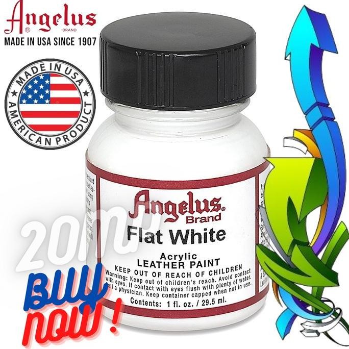 

TERBARU Angelus Flat White Acrylic Leather Paint Cat Bahan Kulit 1 Oz 29ML BISA GOSEND!