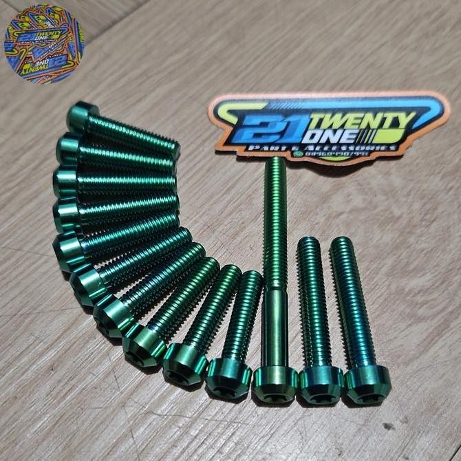 Produk Baru Baut Probolt Titanium Bak CVT Mio Lama Sporty Smile GR5 Vietnam Baut Custom Racing