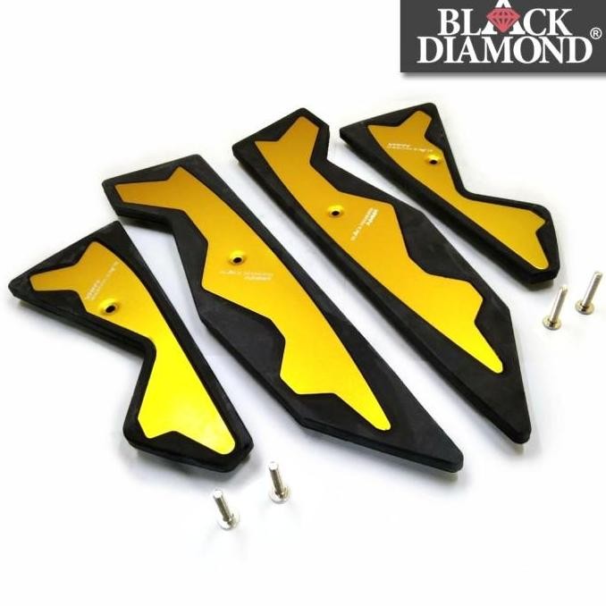 Karpet Bordes Nmax Old Ori Black Diamond Anti Slip Step Kaki Motor Termurah