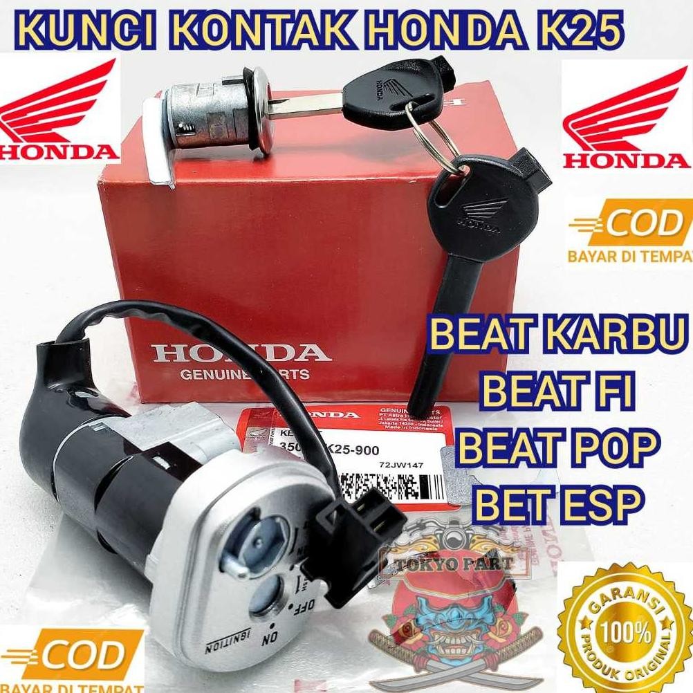 KUNCI KONTAK SET / KEY SET PLUS KUNCI JOK KONCI KONTAK ORI HONDA AHM K25 KUALITAS 100% ASLI ORIGINAL