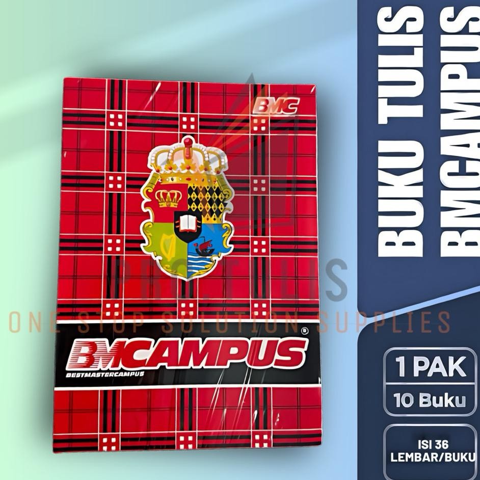 

10 Pcs Buku Tulis Bmc Kampus 36 Lembar Buku Tulis Ready Cod