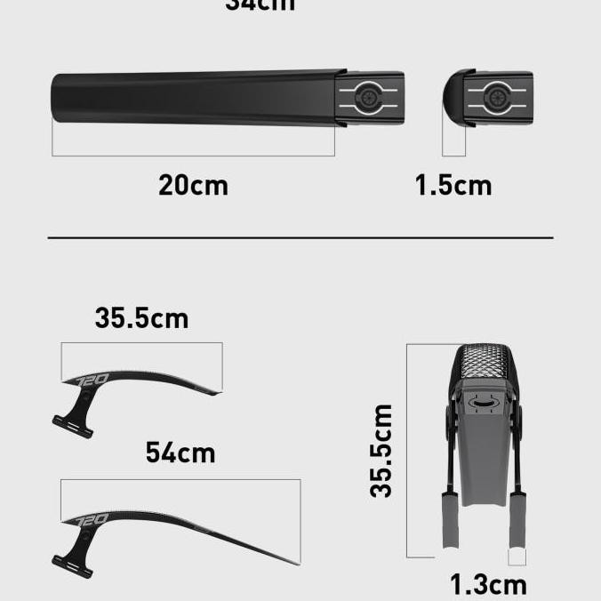 Fender Belakang merk Enlee for Roadbike Gravel Ban 700C