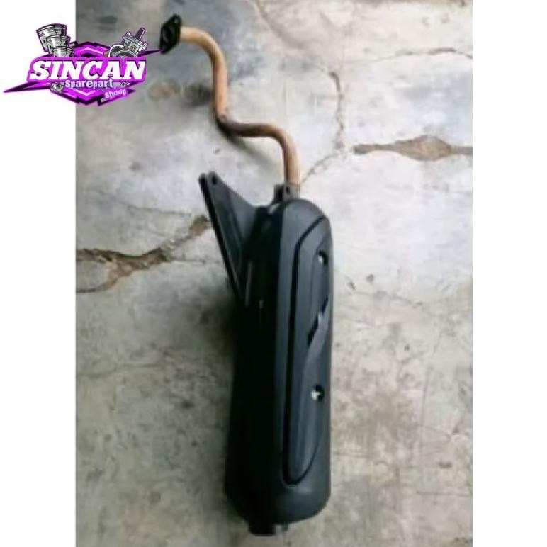 Knalpot standar vario 110 karbu / vario techno karbu original copotan