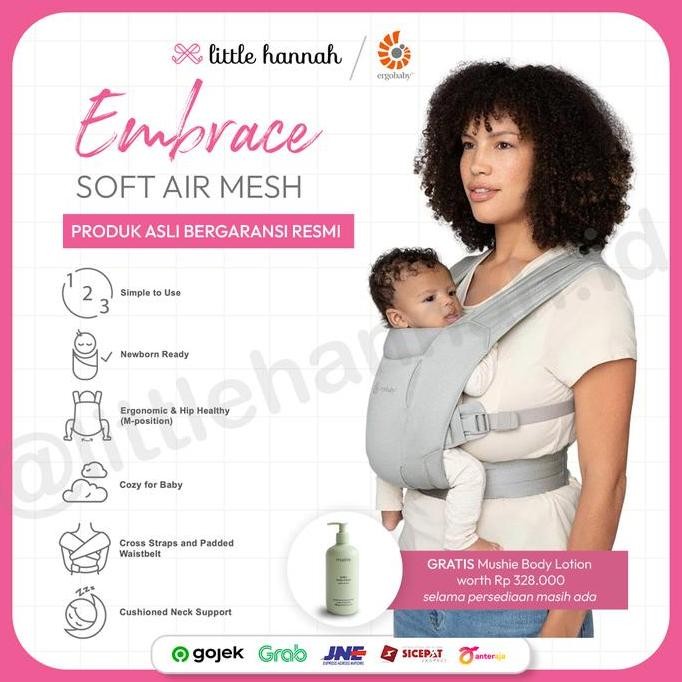 ERGOBaby Carrier Embrace Soft Air Mesh / Gendongan Bayi Ergobaby