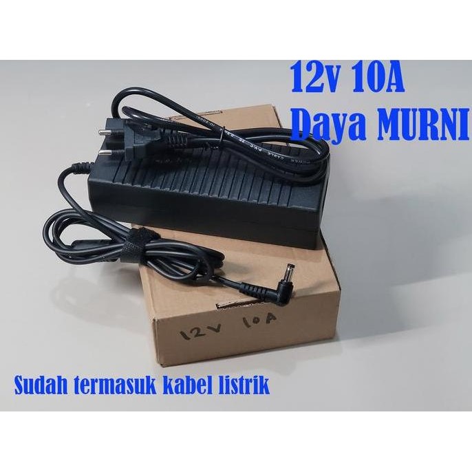 Adaptor 12V 10A Daya Murni M Switching Power Supply 12 Volt 10 Ampere Jack 5.5Mm