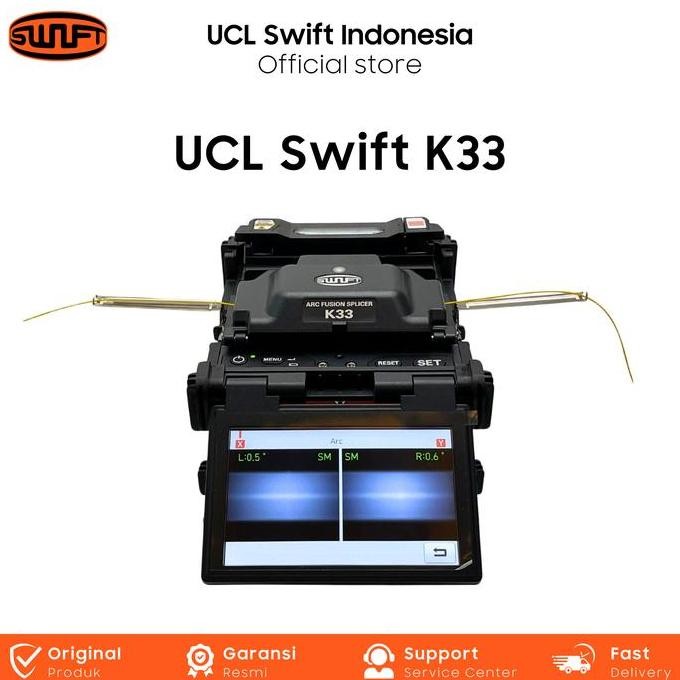Fusion Splicer Ucl Swift K33 (Tool Penyambung Fiber Optic) New Stok