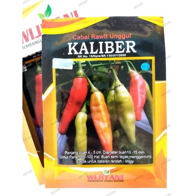 Benih cabe rawit KALIBER 10gram original kemasan pabrik, benih cabai rawit unggul kaliber wijitani,c