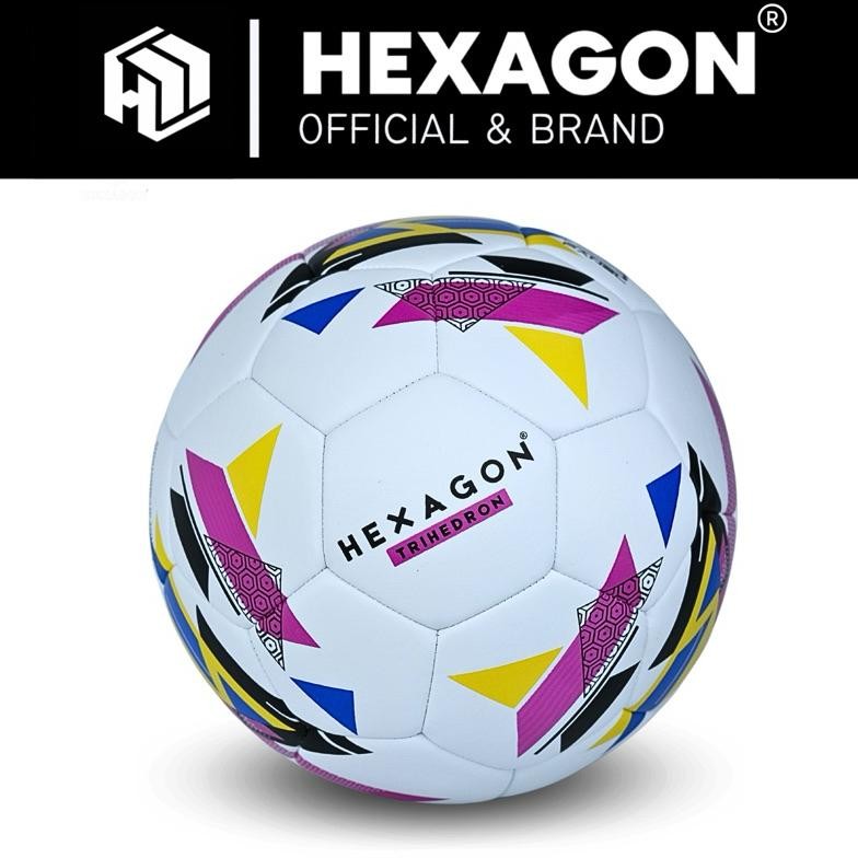 BOLA SEPAK / BOLA KAKI SIZE 5 ORIGINAL HEXAGON TRIHEDRON (EMPUK) KUALITAS PREMIUM STANDAR FIFA GRATI