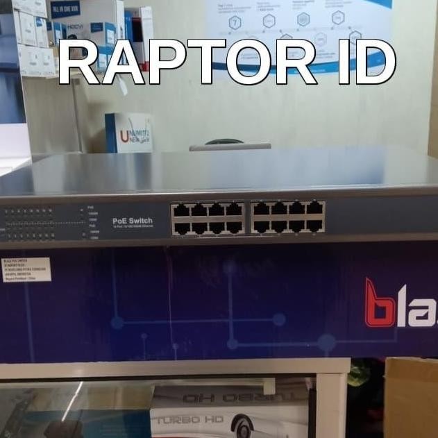 Switch Poe 16 Port Blazz Gigabit Original Resmi New Stok