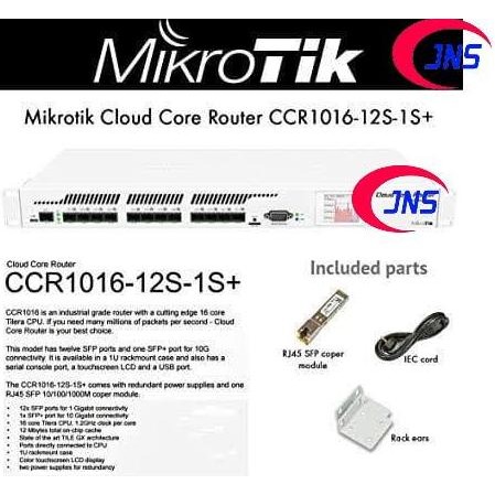 Mikrotik Ccr1016-12S-1S+ New Stok