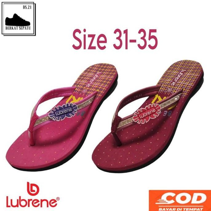 Sandal Jepit Anak Cewek/Perempuan Terbaru Size 31-34 Lubrene Riana-TW | Sendal Anak Perempuan Model 