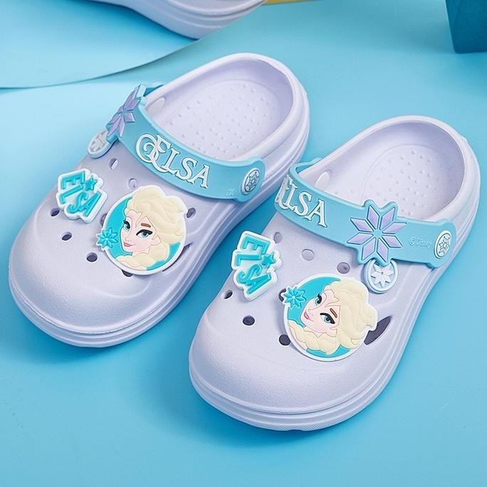 WK SANDAL SENDAL SEPATU KARET FROZEN ELSA IIMPORT 2 - TAHUN ANAK PEREMPUAN