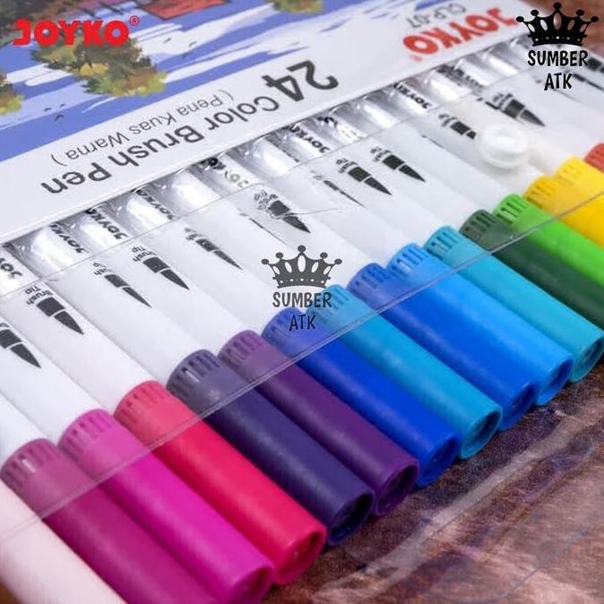 

Promo Joyko Clp-07 Color Brush Pen Set 24 Warna Kuas Pena Dual Tip