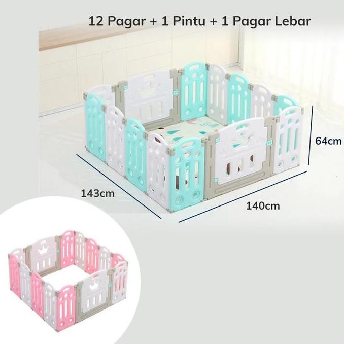 Pagar Bayi Babyroom Baby Fence Pagar Anak Bayi Pagar Playground - 14