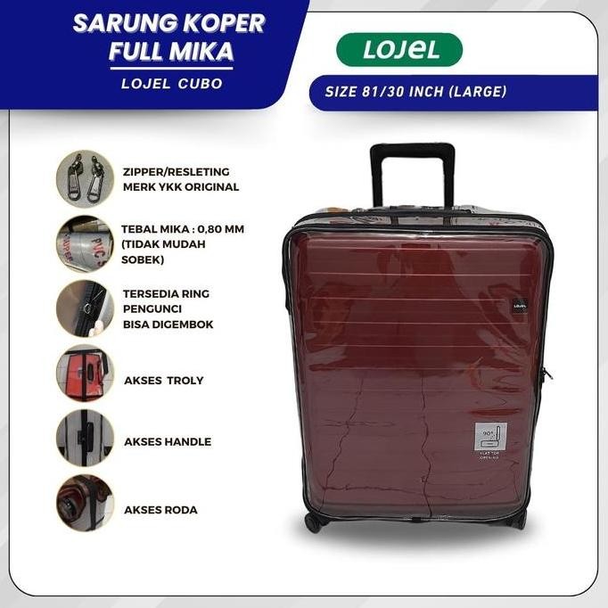 Tersedia Sarung Koper Fullmika Mika Pelindung Lojel Cubo 30 Inch Size L