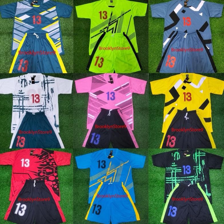 Setelan Bola Tim 12 Jersey Futsal Baju Kaos Bola Seragam Futsal Tim 12 Pcs Dewasa