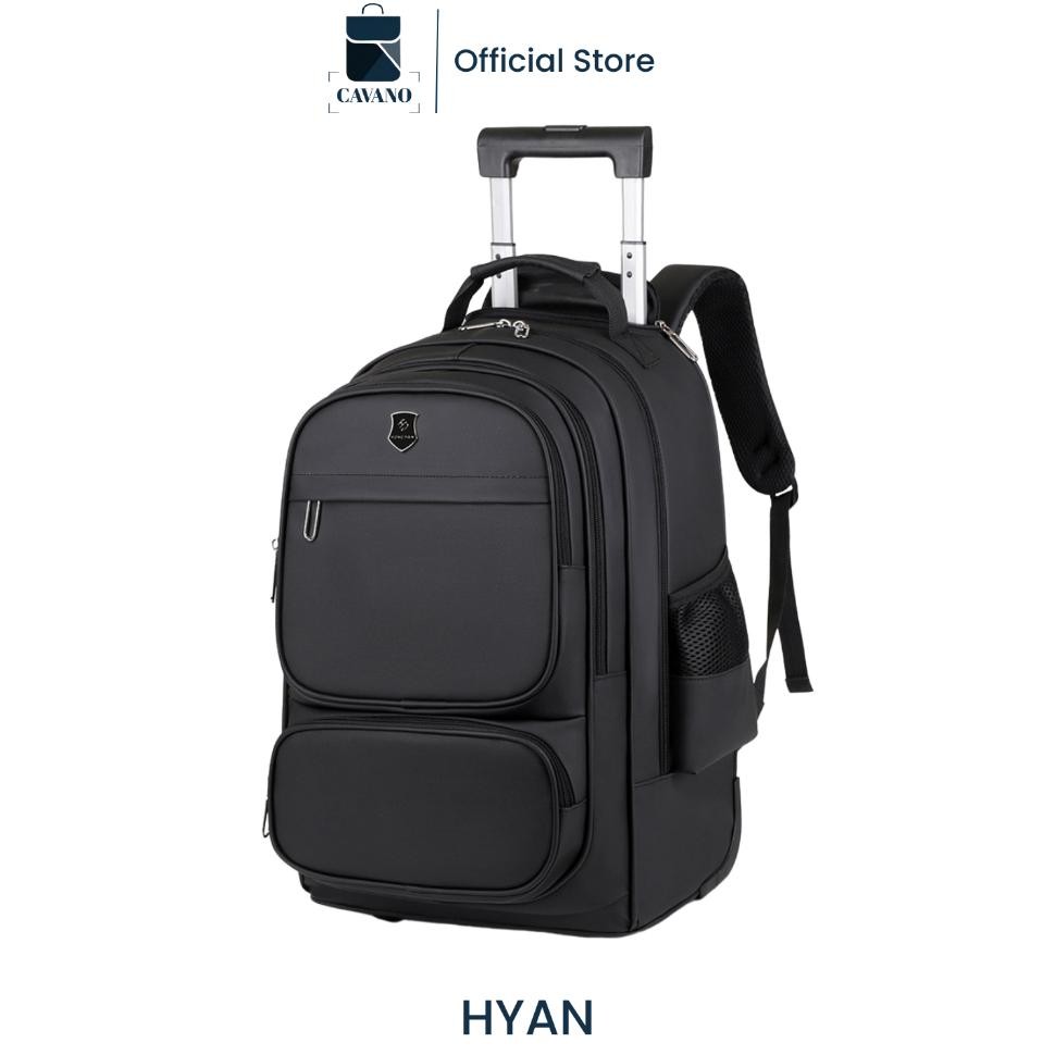 Hyan Tas Ransel Pria Roda Trolley Travel Bapa Wateroof Cowok Tas Ransel Travelling Cowok Tas Punggun