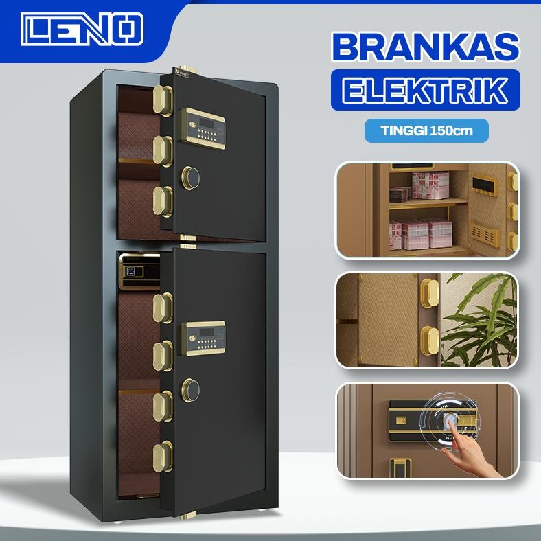 Brankas Uang dan Emas Brankas Besar Elektrik Brankas Dokumen Password dan Sidikjari Full Besi