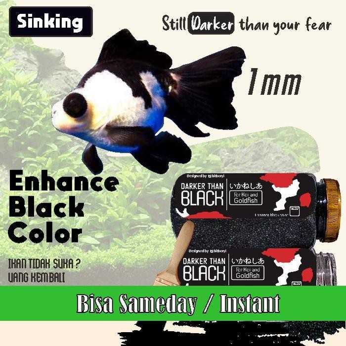 Pakan Pelet Makanan Ikan Mas Koki Koi Darker Than Black Pewarna Hitam